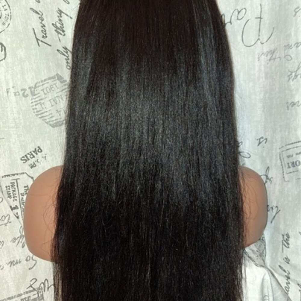 New Ashimary 22" 100% Human Hair Light Yaki Invisi-Strap™ 360 Lace Wig - Picture 4 of 10